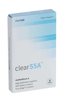 Линзы Clearlab Clear55 А контактные R 8,7 (диоптрия -4,0) 6 шт
