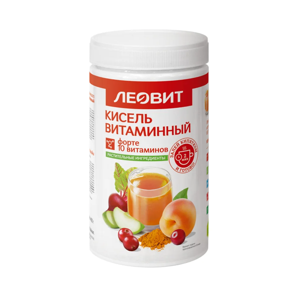 Леовит кисель диетич. витамин. форте 400 гр банка