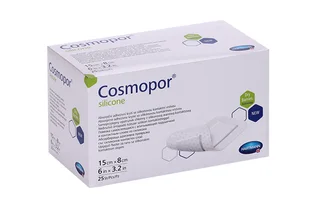 Повязка Cosmopor silicone с контактным слоем из силикона пластырный тип 15×8 см 25 шт