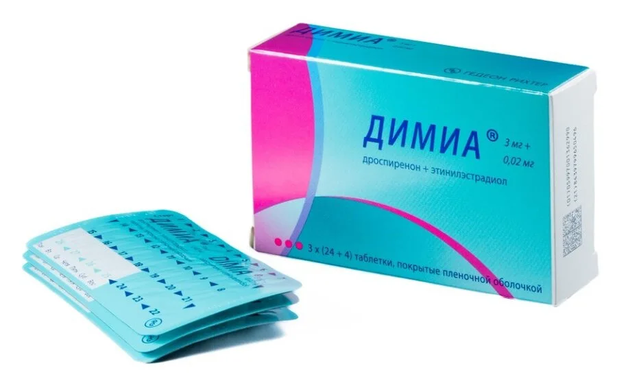 Димиа таблетки 3+0.02 мг 28 шт