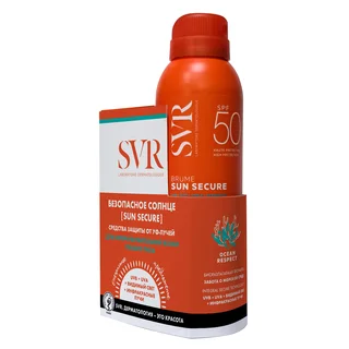 СВР Безопасное солнце набор спрей-вуаль SPF50 200 мл+крем-мусс с эффектом фотошопа SPF50+ 50 мл RN052024
