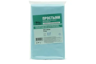 Простыни бумажно-полиэт однораз нестер 120×65 см 5 шт