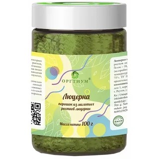 Пищевая продукция Люцерна порошок, 100 г, Оргтиум