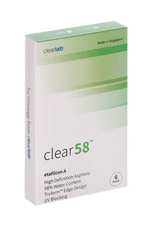 Линзы Clearlab Clear58 контактные R 8,3 (диоптрия -5,75) 6 шт