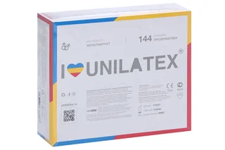 Презервативы Unilatex Multifruits фруктовые цветные 144 шт