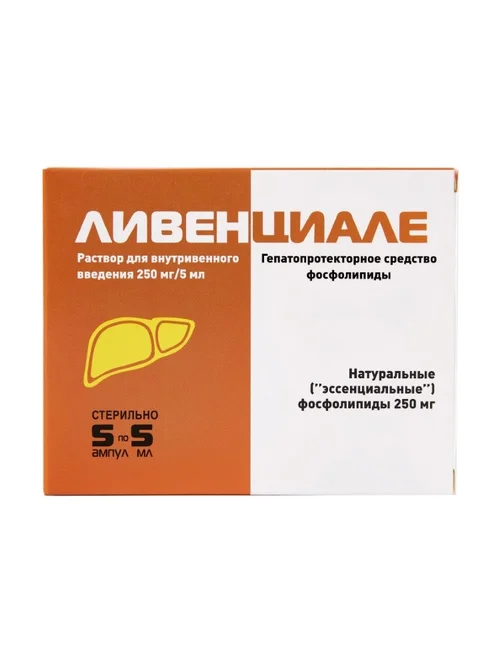 Ливенциале раствор 250 мг/5 мл 5 шт