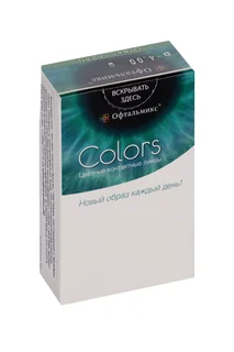 Линзы Офтальмикс Colors Hazel контактные R 8,6 (диоптрия -4,0) 2 шт