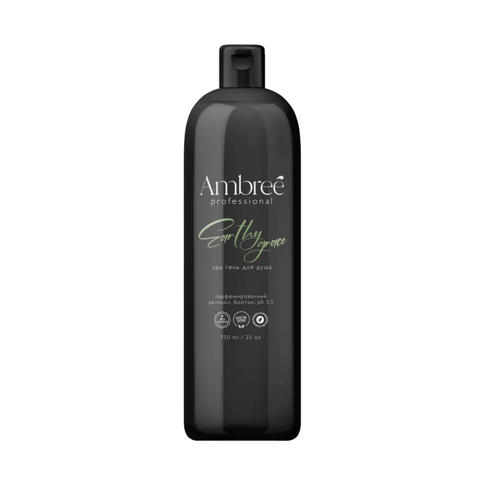 Увлажняющий парфюмированный spa гель для душа Ambree professional Earthy grace 750 мл