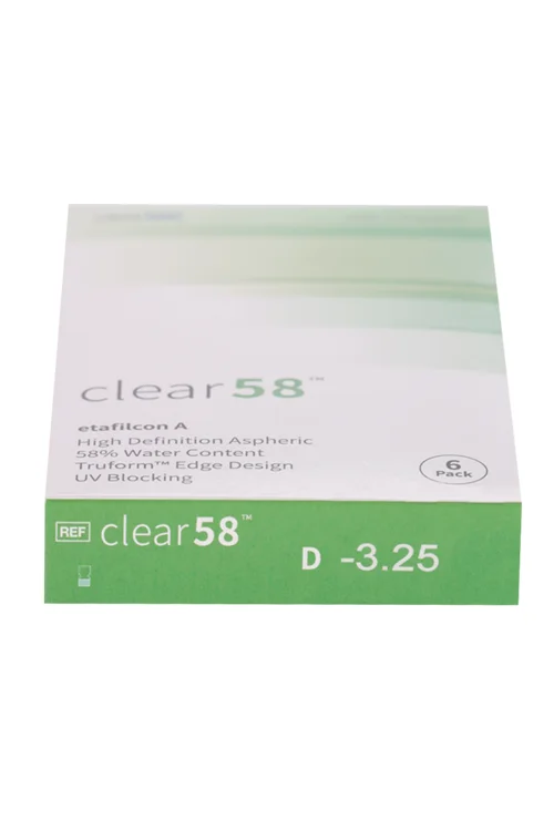 Линзы Clearlab Clear58 контактные R 8,3 (диоптрия -3,25) 6 шт