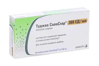Туджео СолоСтар 300 ЕД / мл 1,5 мл 5 шт раствор для подкожного введения