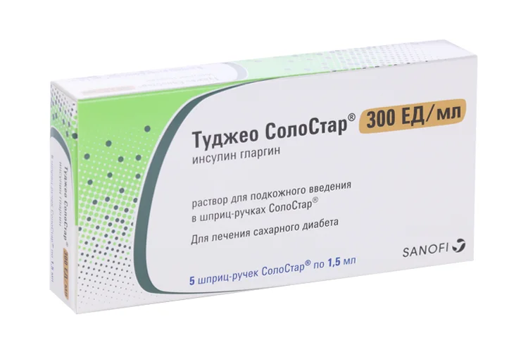 Туджео СолоСтар раствор 300 ЕД / мл 5 шт