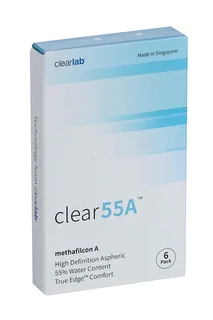 Линзы Clearlab Clear55 А контактные R 8,7 (диоптрия -1,50) 6 шт