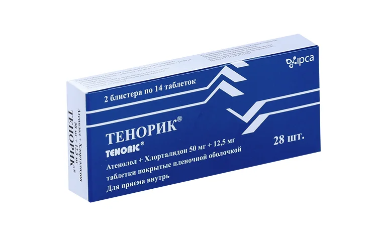 Тенорик таблетки 50+12.5 мг 28 шт
