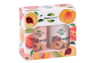 Набор Probotanic косметический персик молочко для рук / тела+гель для душа