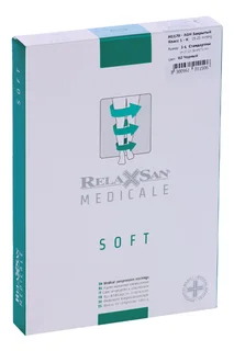 Чулки Relaxsan Medicale Soft1 класс компресс M1170 - AGH закрытый носок черный р 3-L стандарт