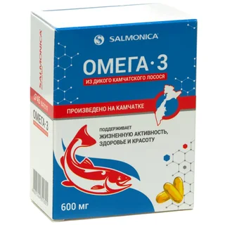 Сальмоника Омега-3 Из Дикого Камчатского Лосося капсулы 600 мг 45 шт