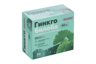 Гинкго Билоба+Глицин+Витамин В6 BioForte 30 шт капсулы