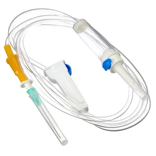 Система инфузионная (капельница) медицинская Hongda Medical с иглой 21G х 1 1/2" (0,8×40 мм) 10 шт
