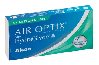 Линзы Air Optix plus hydraglyde for astigmatism контакт мягкие цилиндр -1,75/ось180 (диоп - 6,00) 3 шт