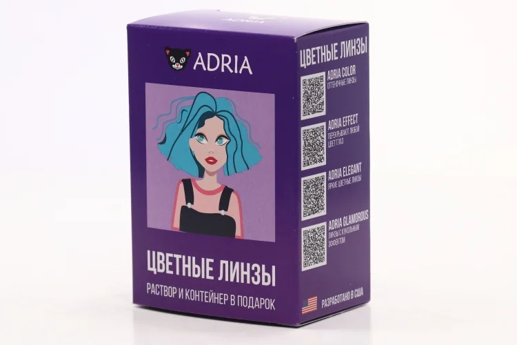 Контактные линзы Adria Color 3 Tone Green мягкие / квартальные 0,00/14,2/8,6 2 шт