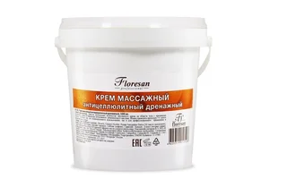 Крем Floresan для тела массажный антицеллюлитный дренажный 1 л
