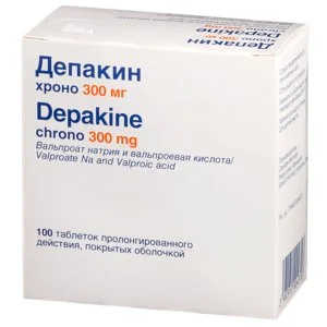 Депакин таблетки 300 мг 100 шт