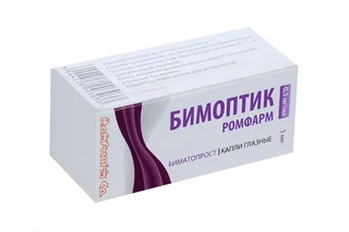 Бимоптик Ромфарм 0,3 мг / мл 3 мл капли глазные