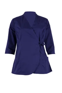 Рубашка медицинская Medcostume женская МС6077 рукав 3/4 темно-синяя р 48