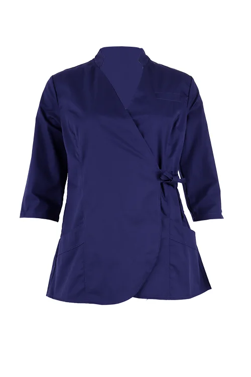 Рубашка медицинская Medcostume женская МС6077 рукав 3/4 темно-синяя р 48