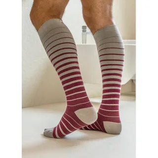 Релаксан Гольфы Компрессионные Cottonsocks 1 Класс Компрес. унисекс Бордо-Полоска Р.5