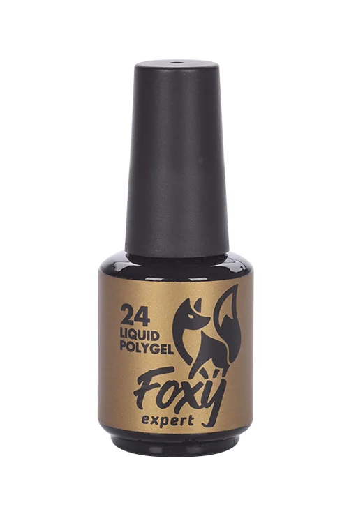 Полигель Foxy Expert жидкий флакон с кистью №24 18 гр