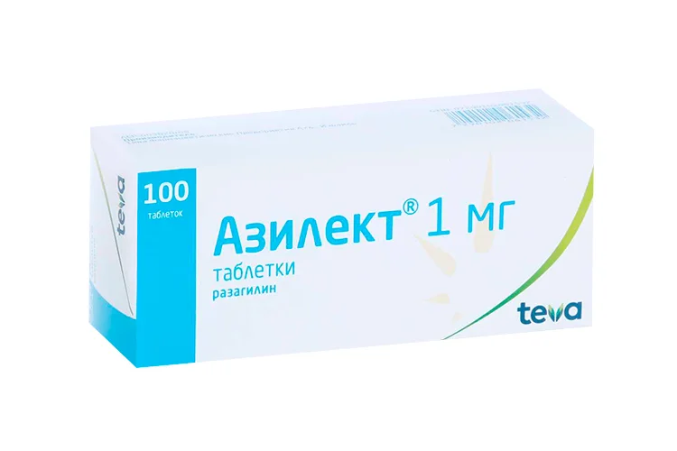 Азилект таблетки 1 мг 100 шт