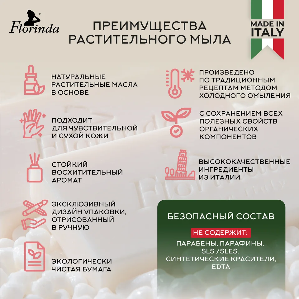 Флоринда мыло гуава 100 гр