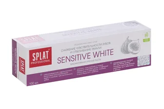 Зубная паста Splat Sensitive white снижение чувствительности и отбеливание эмали 100 мл