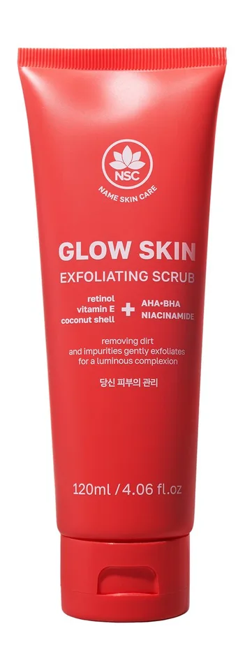 Скраб Name Skin Care с AHA/BHA-кислотами и ниацинамидом отшелушивающий для лица, 120 мл