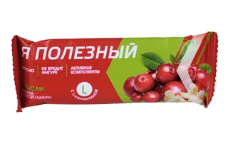 Батончик мюсли Я полезный клюква/Л-карнитин 25 гр