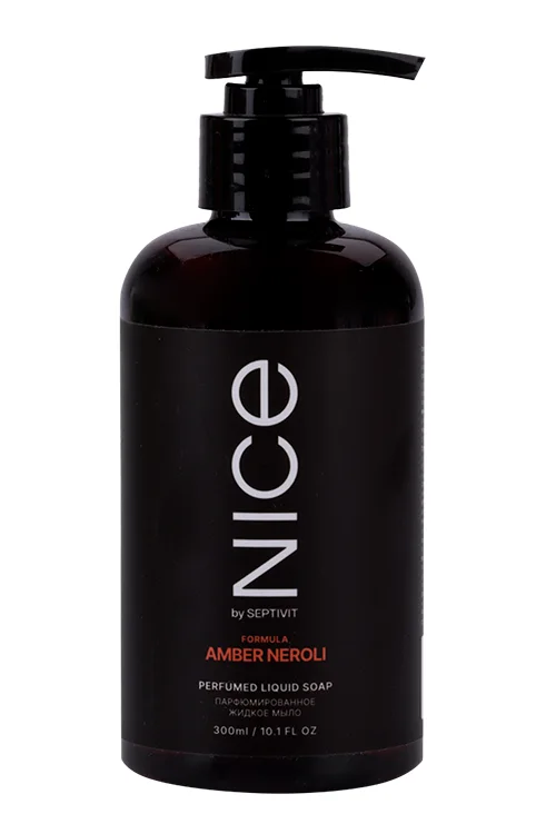 Мыло жидкое Nice by Septivit парфюмированное Amber Neroli для рук / тела 300 мл