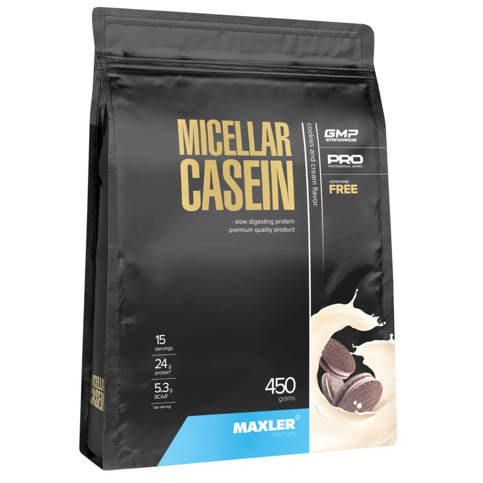 Мицеллярный казеин (Micellar casein), вкус Печенье с кремом, 450 г, Maxler
