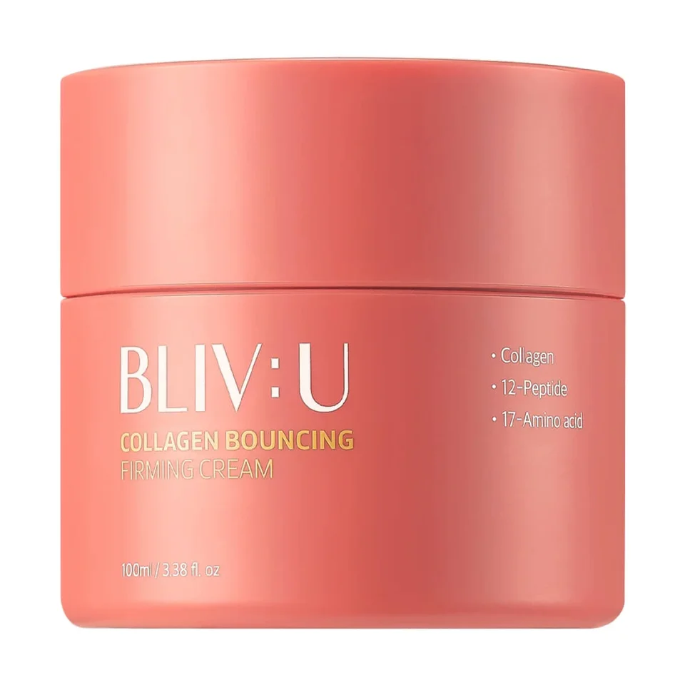 Коллагеновый крем для тургора кожи с пептидами Collagen Bouncing Firming Cream 80 мл Bliv:U