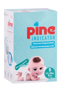 Подгузники Pine Smart c индикатором инфекций детские 5 junior (11-25 кг) 5 шт