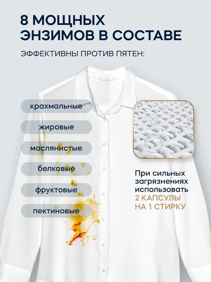 Капсулы для стирки Aroma LUX цветущая сакура 100 шт