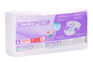 Подгузники Solomed Premium для взрослых р L 30 шт