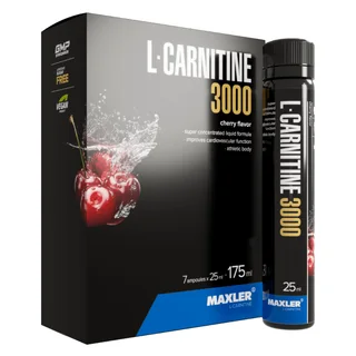 L-Карнитин 3000, со вкусом Вишня, 7*25 мл, Maxler