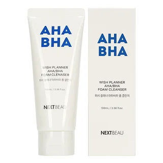 Очищающая пенка для умывания с AHA/BHA кислотами для проблемной кожи 100 мл Nextbeau