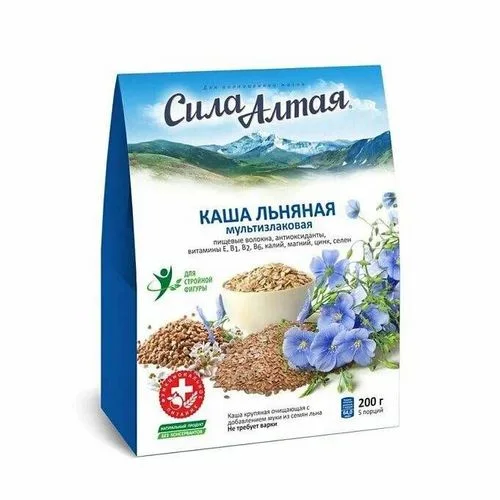 Каша льняная Сила Алтая мультизлаковая 200 гр