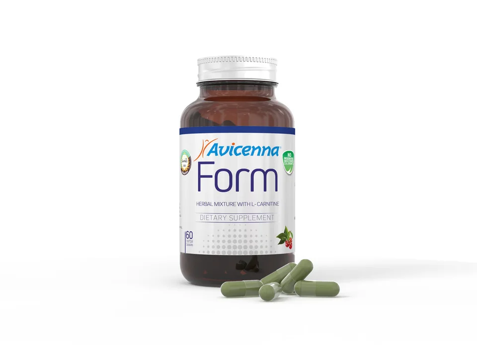 Avicenna Form with L-Carnitine L-карнитин для похудения и энергии сжигатель жира 60 капсул