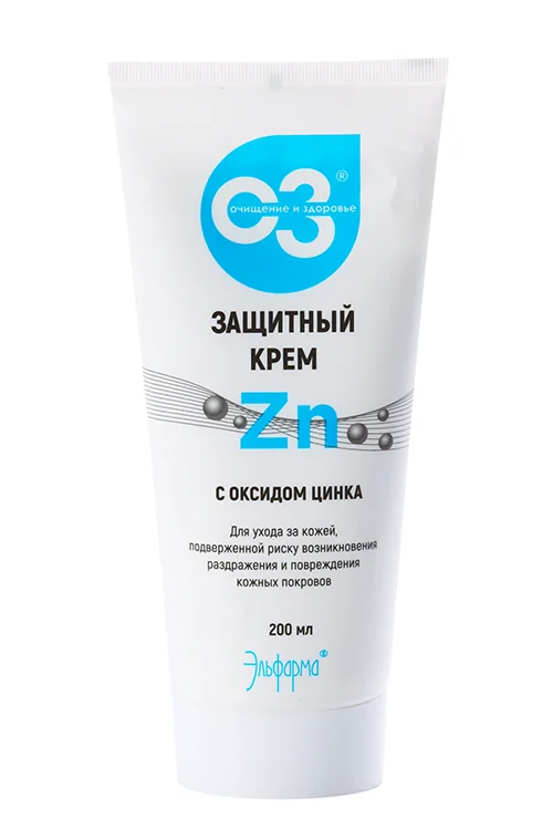 Крем Elfarma ОЗ защитный с оксидом цинка, 200 мл