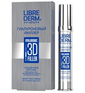 Либридерм 3D Гиалуроновый Филлер Крем для Лица Ночной 30 мл