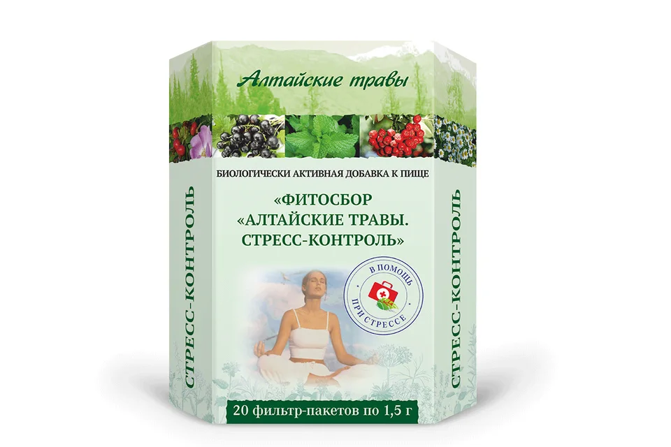 Фитосбор Алтайские травы Стресс-Контроль 1,5 гр 20 шт
