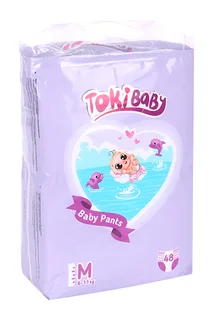 Подгузники-трусики TokiBaby дет M (6-11 кг) 48 шт